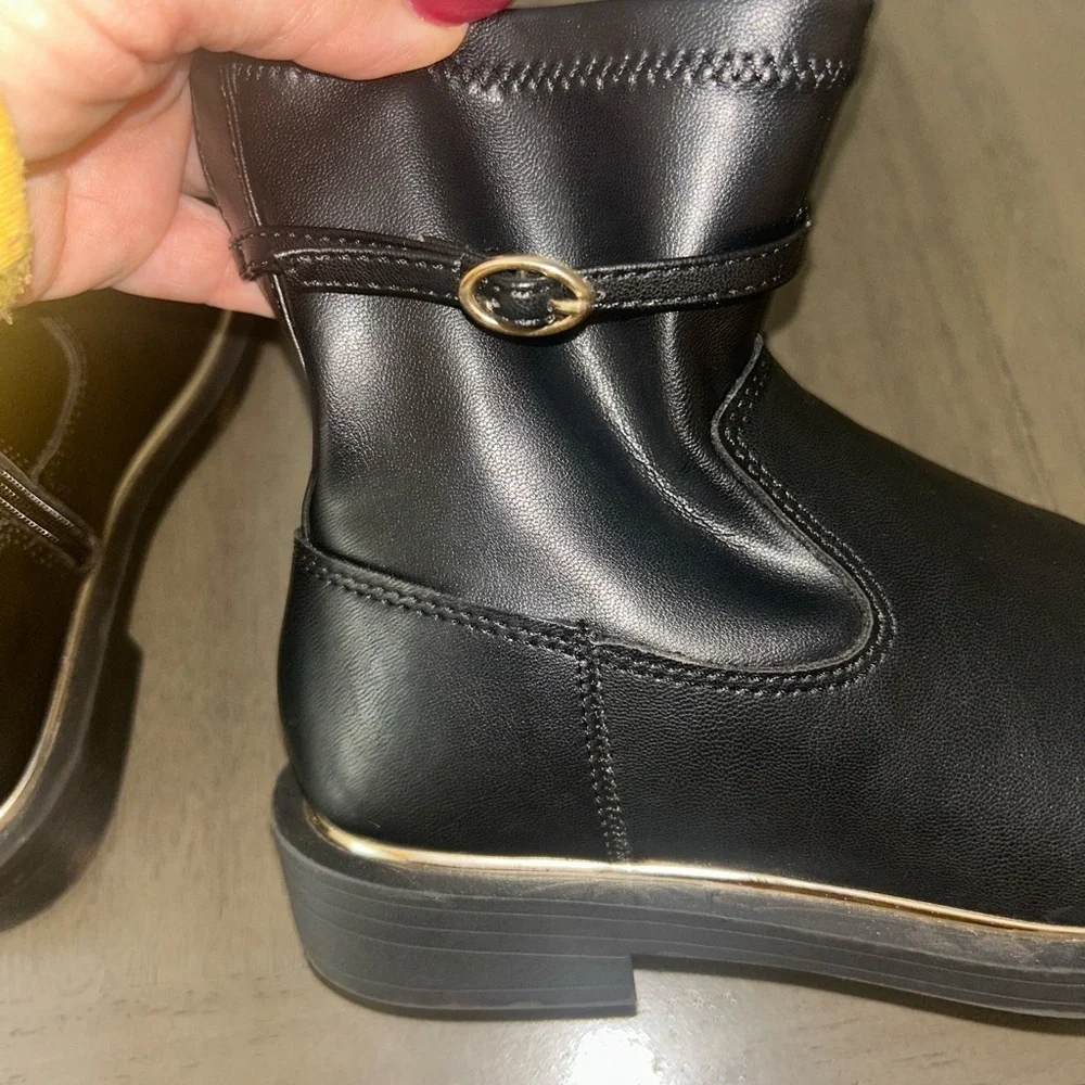Girls Black Kids Boots